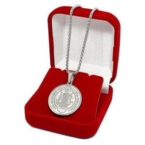 Cordão Corrente Steel + Medalha Milagrosa São Bento Aço + Cx