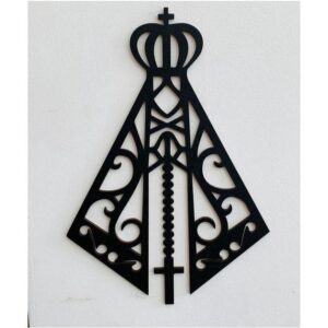 Imagem Nossa Senhora Aparecida em MDF 3mm | Peça Sacra Pintada e Decorativa